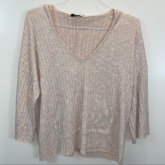 BDG Sweaters - BDG Oatmeal Pocket Hoodie Sweater